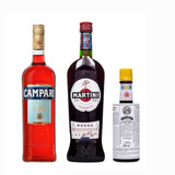 Combo Manhattan 1 Angostura 1 Campari 1 Martini