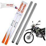 Combo Par Bengala Cilindro Tubo Interno Para Moto XTZ 125 De 2003 A 2012 Graxa Branca