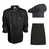 Combo Para Chef Gastronomia Cozinha Restaurante Doma Unissex
