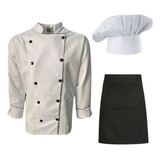 Combo Para Chef Gastronomia Cozinha Restaurante Doma Unissex