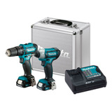 Combo Parafusadeira Furadeira Impacto 12v Clx228sax Makita