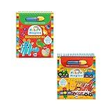 Combo Pintura Mágica Veículos E Dinossauros