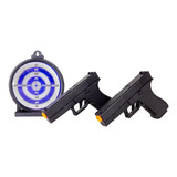 Combo Pistola Airsoft Spring Rossi Glock