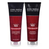 Combo Radiant Red Colour Condicionador shampoo John Frieda