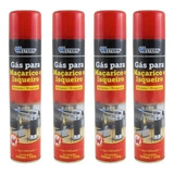 Combo Refil Gás Maçarico E Isqueiro Profissional Com 4 Refis