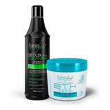 Combo Shampoo Detox 500ml Limpeza Profunda Btox Zero 250g