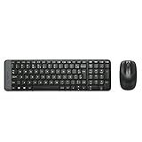 Combo Teclado E Mouse Sem Fio Logitech MK220 Com Design Compacto- Conexão USB- Pilhas Inclusas E Layout ABNT2