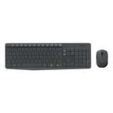Combo Teclado E Mouse Sem Fio Logitech Mk235 Layout Abnt2