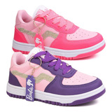 Combo Tênis Infantil Menina Feminino Escolar Casual Original