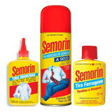 Combo Tira Manchas Pré lavagem Líquido Frasco Semorin 500ml
