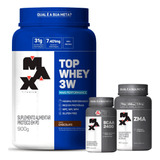 Combo Top Whey 3w 900g