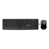 Combo Wireless Teclado Mouse Sem Fio 2 4ghz Monocron Preto
