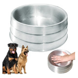 Comedouro Alumínio Pesado Para Cachorro Grande 2300 Ml