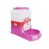 Comedouro Automático Para Cães E Gatos 3 L Cor Rosa