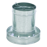 Comedouro Aves 07kg Automático Galvanizado Galinha Codorna