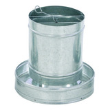 Comedouro Aves 07kg Automático Galvanizado Galinha Codorna