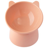 Comedouro Bebedouro Alto Elevado Postura Correta Gatos Rosa