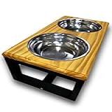 Comedouro Duplo Alto Para Cães E Gatos Tamanho M