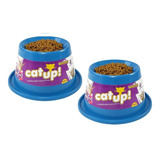 Comedouro Elevado Gato Ergonomico Kit 2