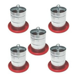 Comedouro P Aves Frangos Galinha Tubular 5 Kg C 5 Un