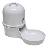 Comedouro P Cães E Gatos Em Alumínio Vida Mansa Branco 1 5l Cor Branco