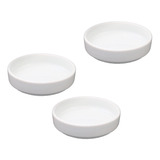Comedouro Para Gatos 230ml Porcelana Prato Raso 3 Unidades