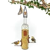 Comedouro Para Pássaros Livres Alimentador De Passarinhos Vinho Branco