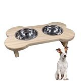 Comedouro Pet Elevado Bebedouro Para Cachorro 2 Tigelas Aço InoxTamanho Pequeno