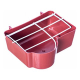 Comedouro Tratador Para Calopsita E Agapornis Vermelho 0