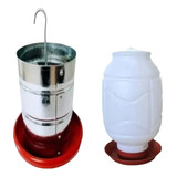 Comedouro Tubular 20kg Bebedouro 7 5l Frangos Galinhas