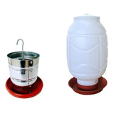 Comedouro Tubular 5kg Bebedouro 7 5l Frangos Galinhas