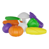Comidinha De Brinquedo Legumes Infantil Kit Cozinha 9 Peças Cor Colorido