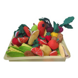 Comidinha Em Feltro Kit Pedagógico Frutas
