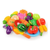Comidinhas Infantil Kit Frutinhas Brinquedo 12pçs C Velcro