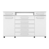 Cômoda 2 Portas 7 Gavetas Paris Espresso Móveis Db