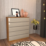 Cômoda 5 Gavetas Mdf Premium Tcil Cor Cinamomo off White