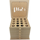 Cômoda Porta 80 Cápsulas Café 3 Corações 5 Gavetas Mdf Cru