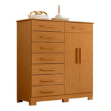 Cômoda Sapateira 8 Gavetas 2 Portas 125cm New Verona
