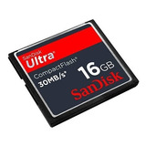 Compact Flash 16gb Sandisk 30mb Cartão