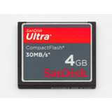 Compact Flash 4gb Sandisk Cf Cartão De Memória Ultra 30mb