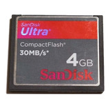 Compact Flash Cf Sandisk 4gb Cartão De Memória Cf Ultra