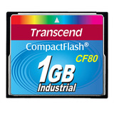 Compact Flash Cf Transcend Industrial 1gb 80x Ts1gcf80