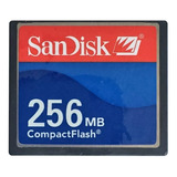 Compact Flash Sandisk 256mb Cartão De Memória