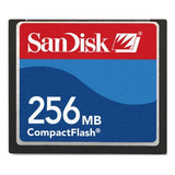 Compact Flash Sandisk 256mb Cartão Memória