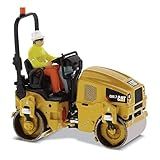 Compactador Utilitário Diecast Masters CAT Caterpillar CB 2 7 Com Operador High Line Series 1 50 Fundido Modelo 85593