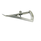 Compasso Castroviejo Odontológico Ponta Seca Curva 20mm