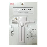 Compasso Cortador De 1 A 15cm Corte Circular Papel Scrapbook