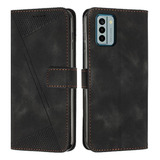 Compatível Nokia G22 Carteira Caso Pu Couro Side Buckle