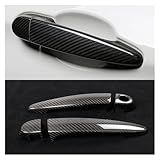 Compatível Para BMW M2 F87 M4 F82 M3 F80 M2C LHD 4 Peças De Fibra De Carbono Real Carro Exterior Maçaneta Da Porta Capa Guarnição Adesivo Estilo