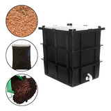 Composteira Doméstica 45 Litros Preta 3 Caixas Compostagem